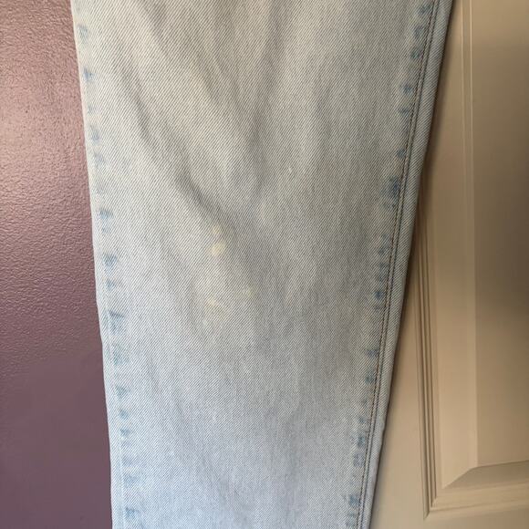 Calvin Klein 1980s Vintage Union USA Jeans Sz 14 Straight High Rise Light Wash - Picture 4 of 8